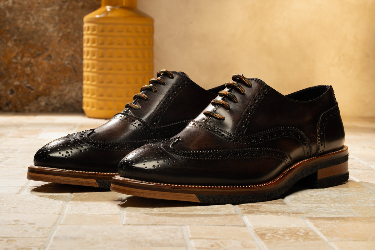 Tuscan Italian Saddle Leather Wingtip - Espresso | Martin  display picture 3