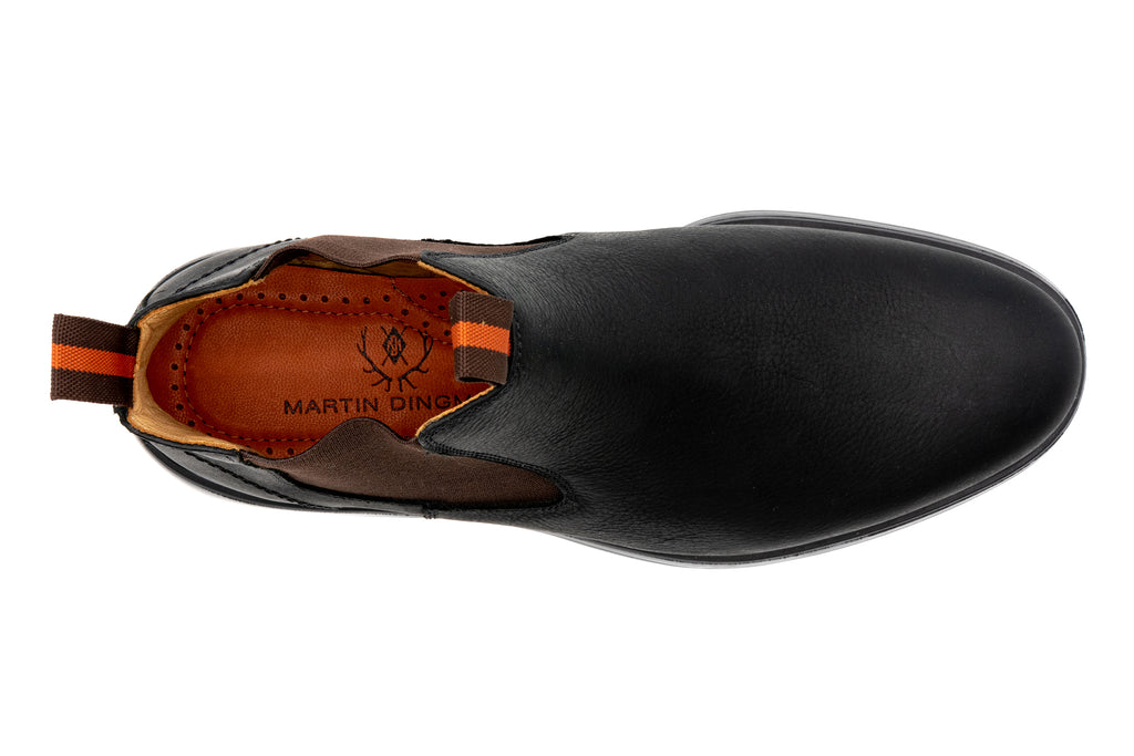 Windsor Saddle Leather Chelsea Boots - Black