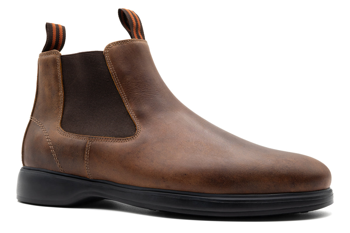 Windsor Oiled Saddle Leather Chelsea Boots Acorn Martin Dingman