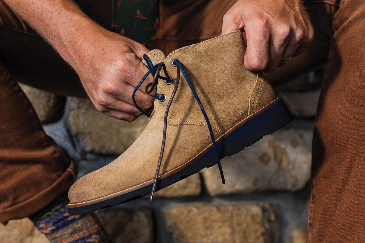 Blue Ridge Suede Chukka Boots - Khaki | Martin Dingman