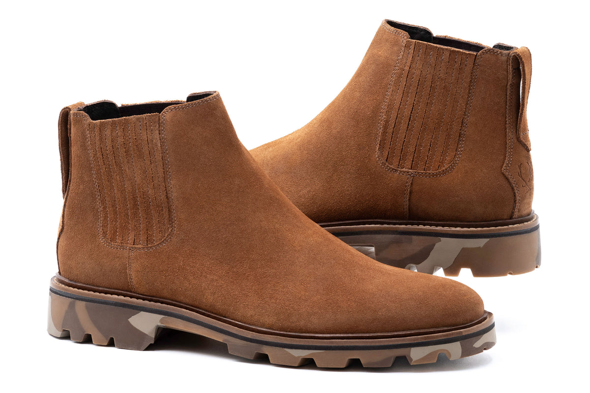 Huntley Suede Chelsea Boots - French Roast | Martin Dingman display picture 1