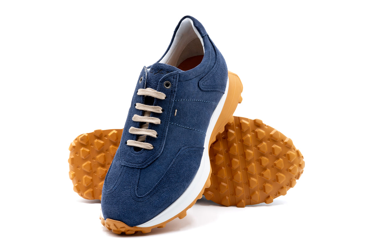 Milano Italian Suede Sneakers - Marinho | Martin Dingman