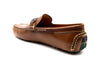 Monte Carlo Saddle Leather Horse Bit Driving Loafers - Cigar
