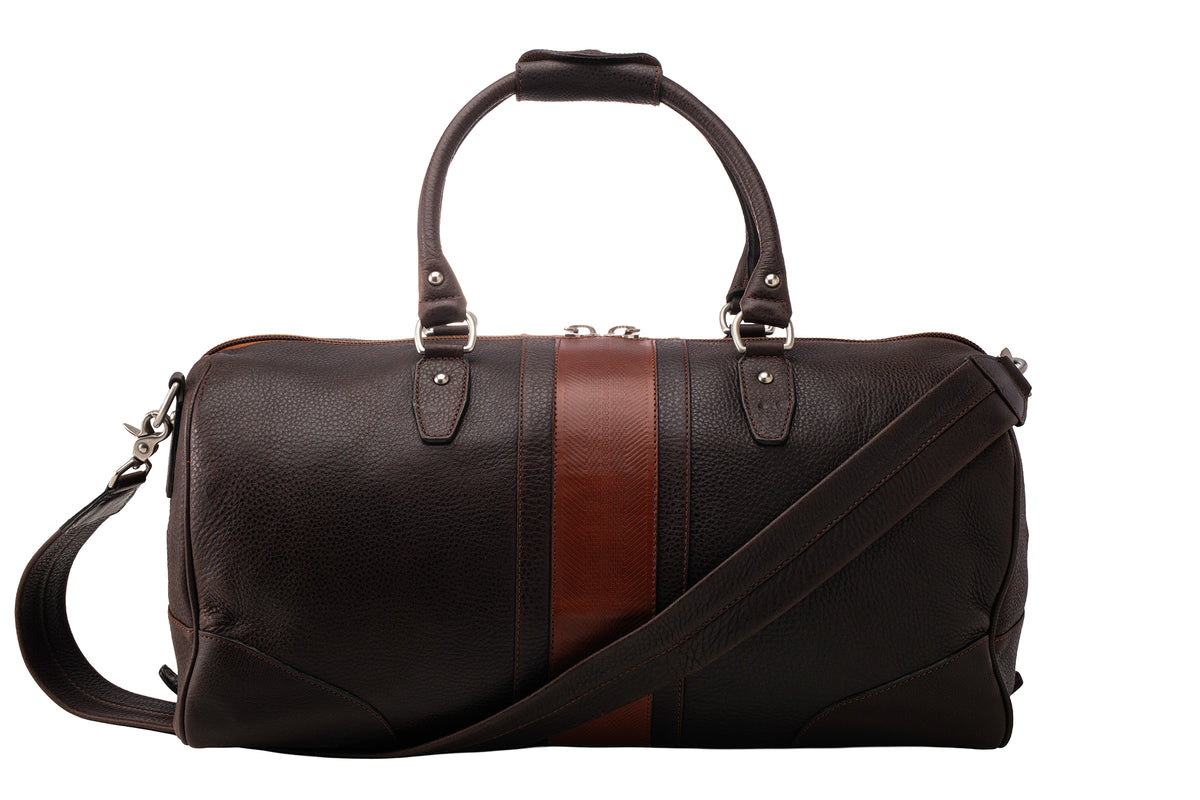 Rudyard Saddle Leather Polocrosse Duffel - Chocolate | Martin Dingman