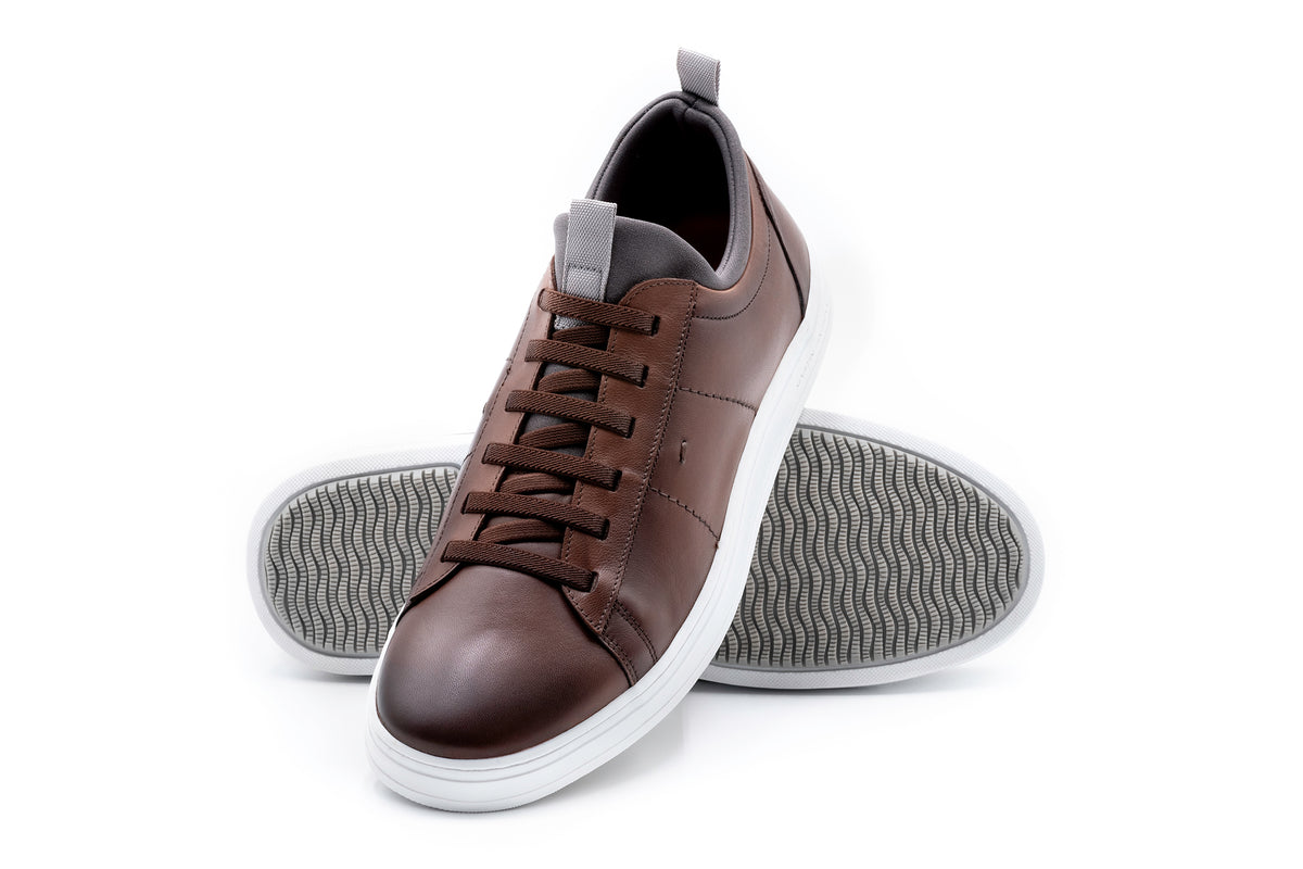 Cameron Sheep Skin Sneakers - Whiskey | Martin Dingman