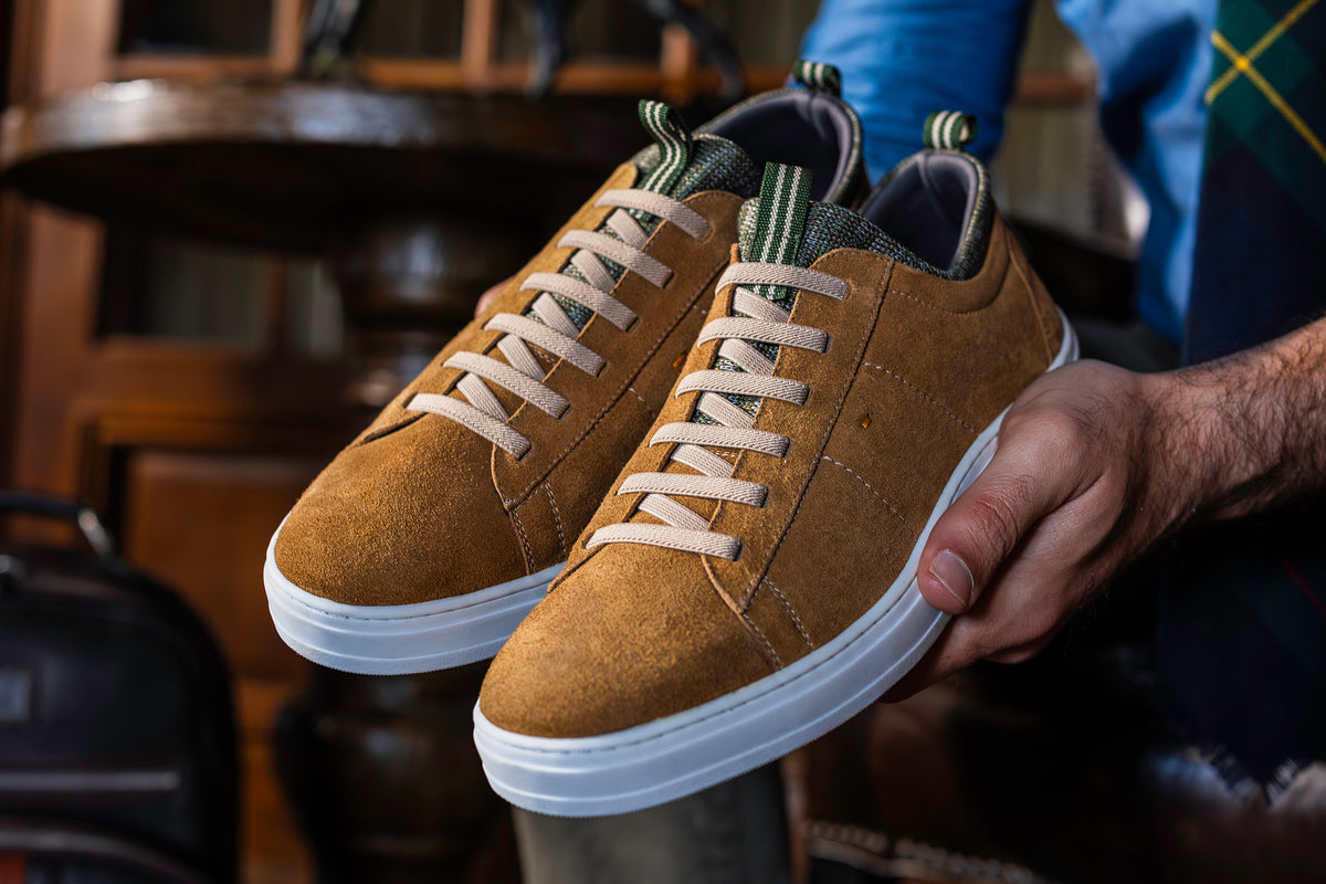 Cameron Suede Sneakers - Cappuccino | Martin Dingman