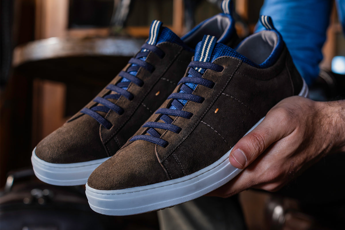 Cameron Suede Sneakers - Walnut | Martin Dingman