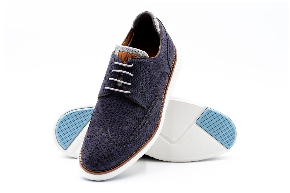 Martin Dingman Countrywear Suede Navy Lace Up Sneakers Mens Size 11 Preppy EUC Cameron Sheep Skin Sneakers - Navy | Martin Dingman main image 4