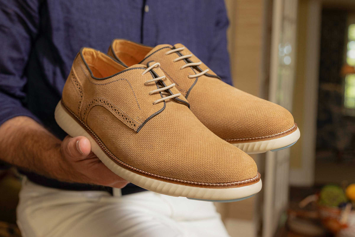 CountryAire Suede Plain Toe - Cappuccino | Martin Dingman