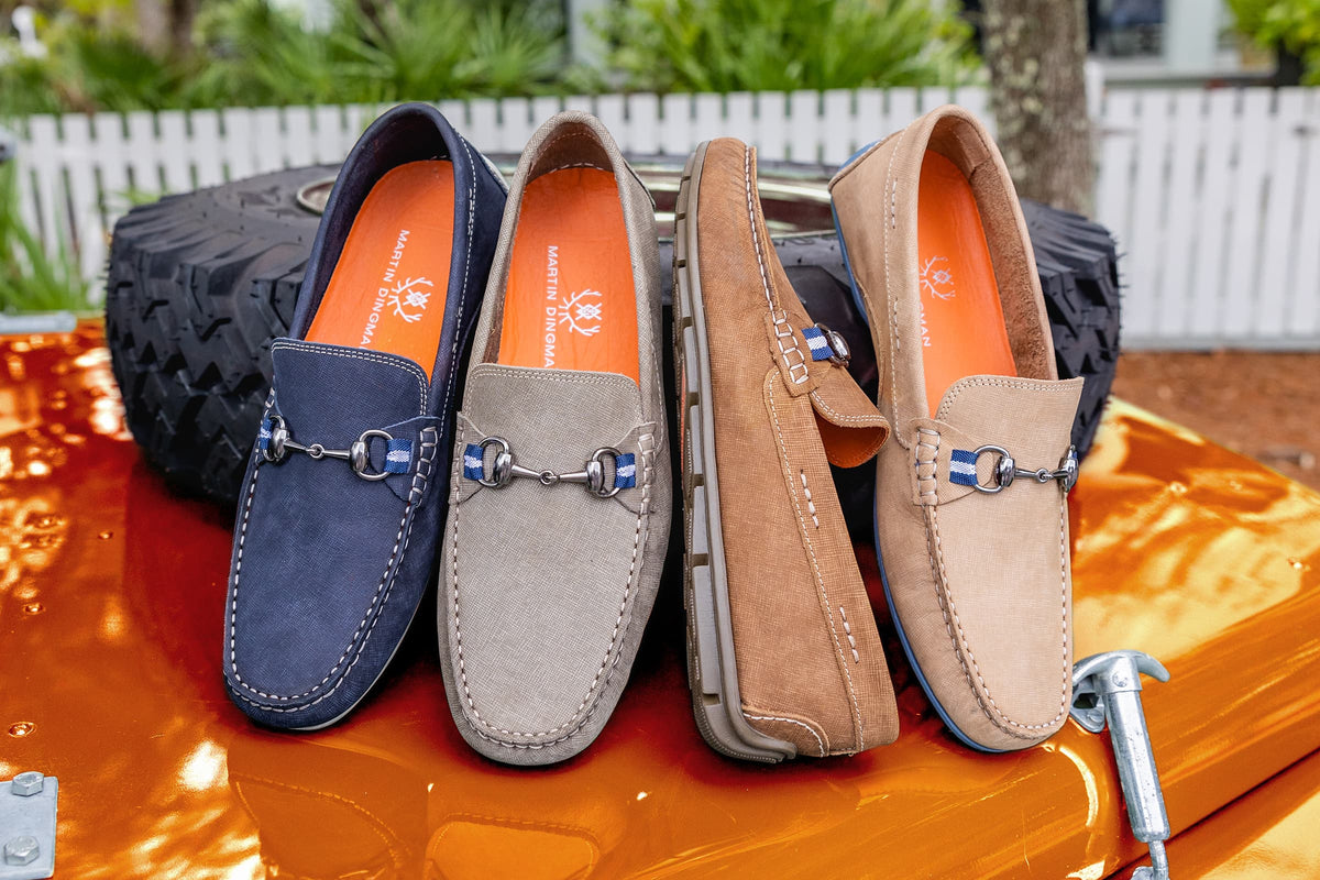 Bermuda Nubuck Horse Bit Loafers - Bark | Martin Dingman