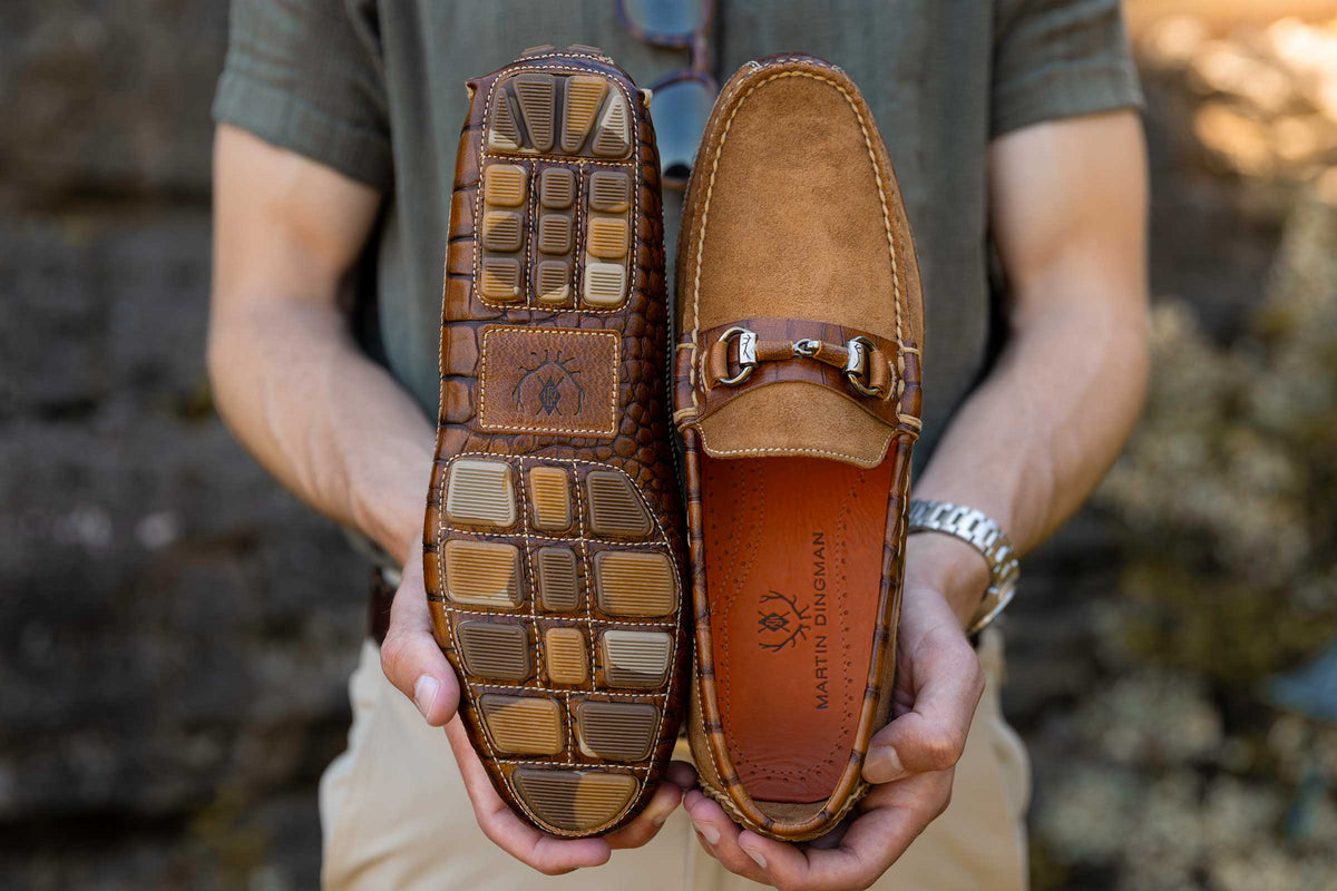 Monte Carlo Suede Horse Bit Loafers - French Roast | Martin Dingman