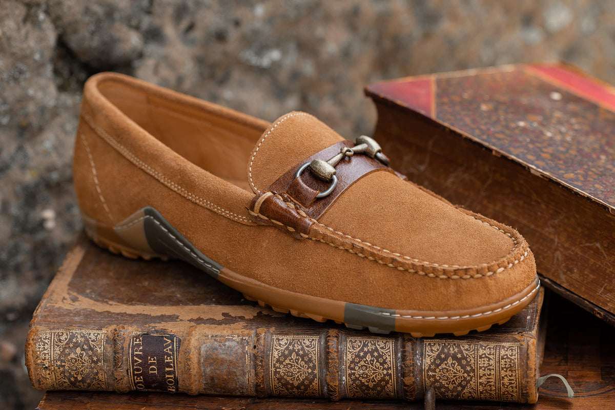 Bill Suede Horse Bit Loafers - French Roast | Martin Dingman