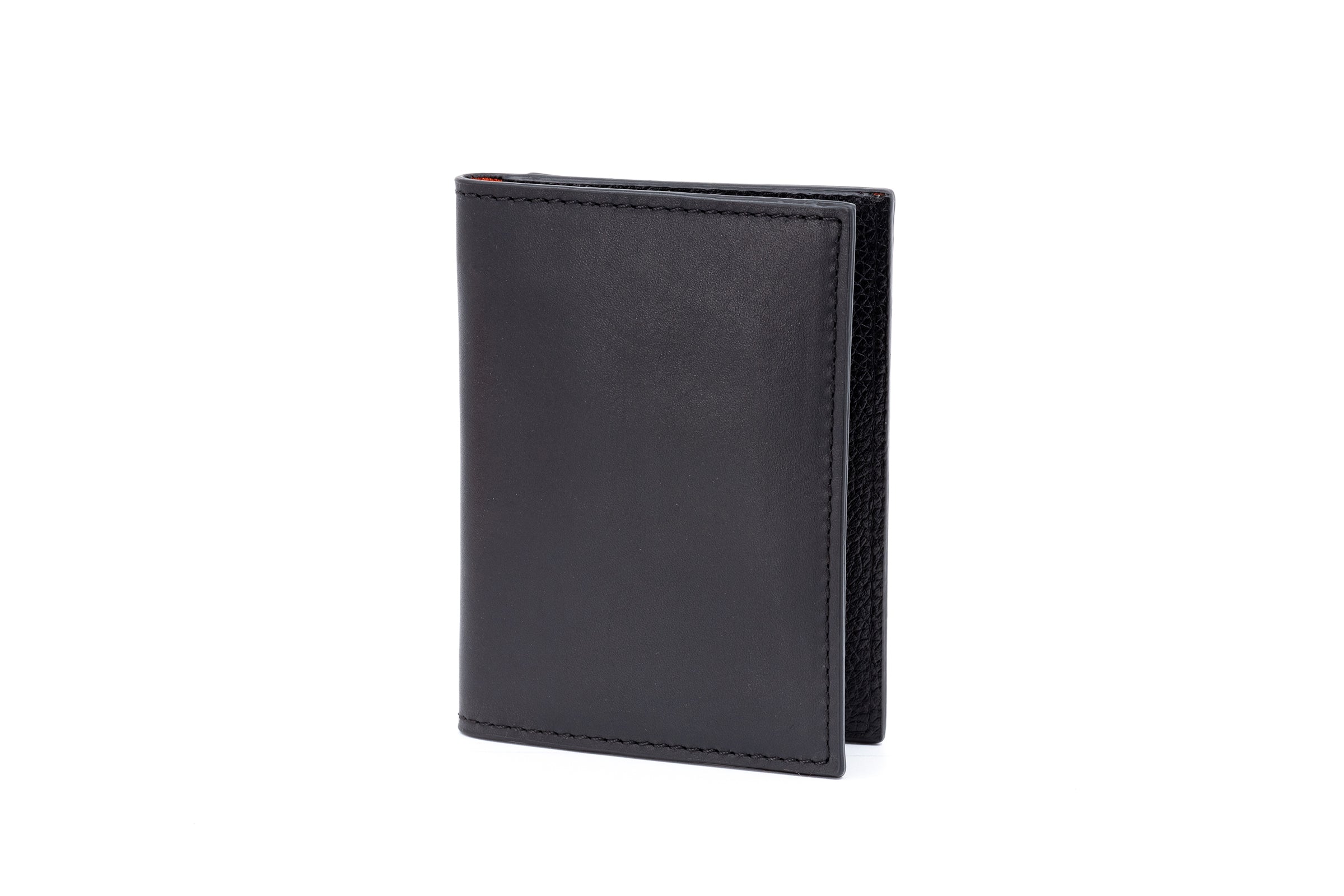 Edward Saddle Leather ID Wallet - Black