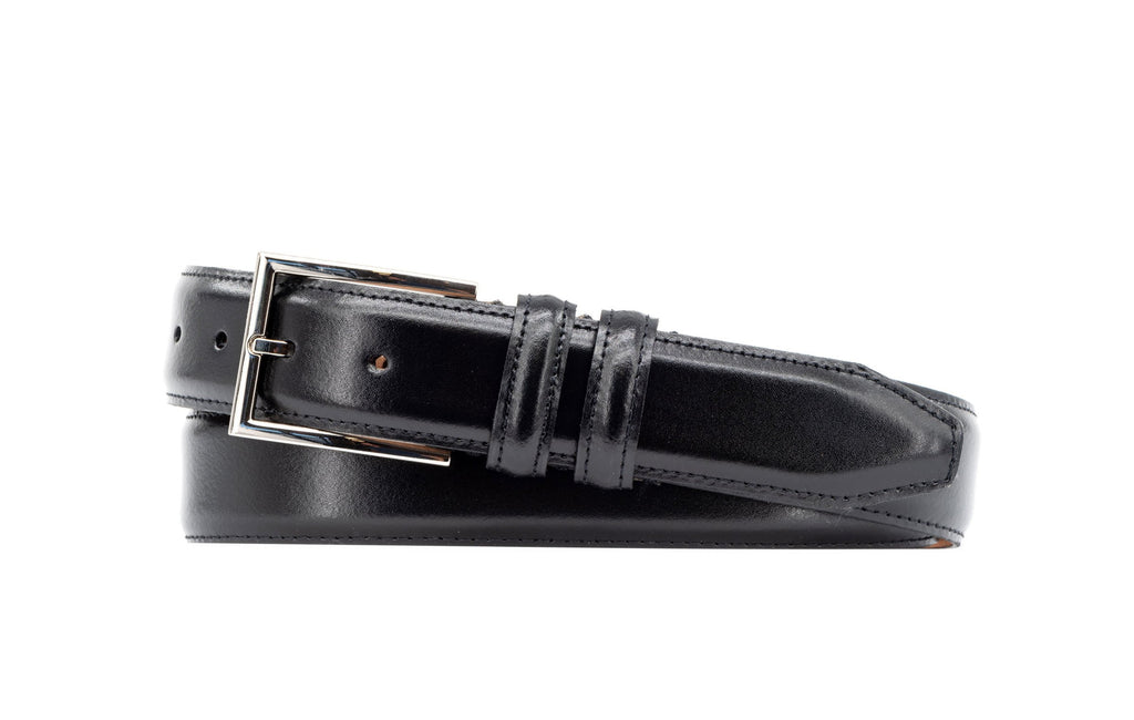 Samuel Coachman Leather Belt - Black