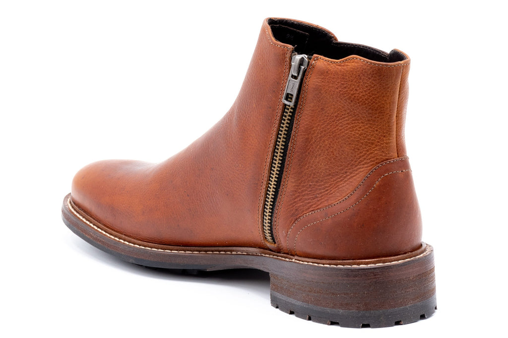 McKinley Waterproof Oiled Saddle Leather Boots - Chestnut - Back