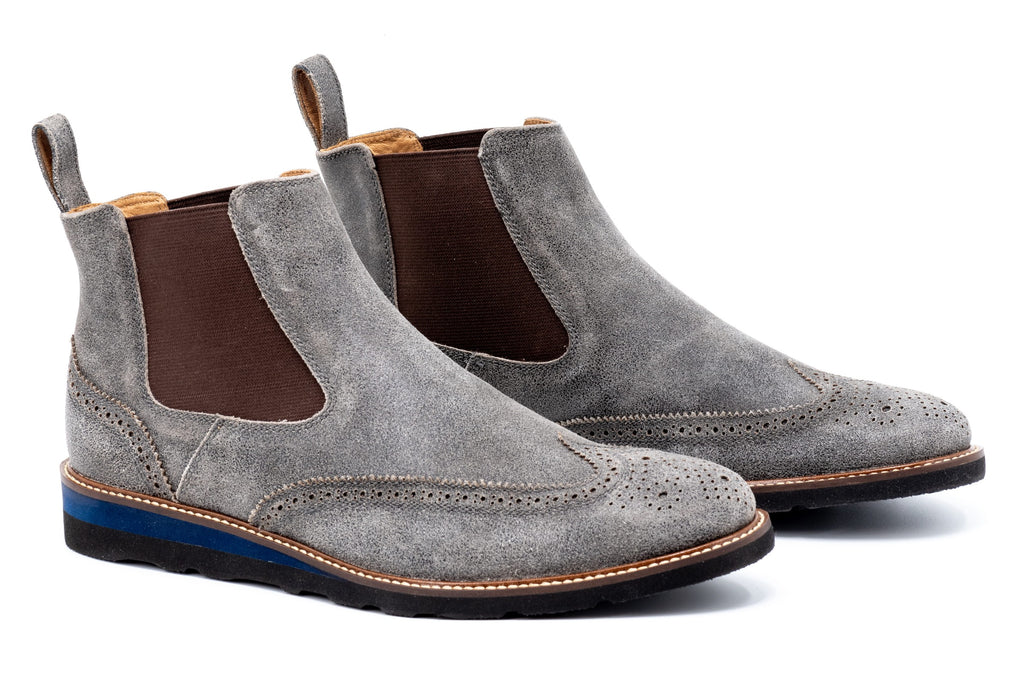 Blue Ridge Suede Chelsea Boots - Stormy Grey