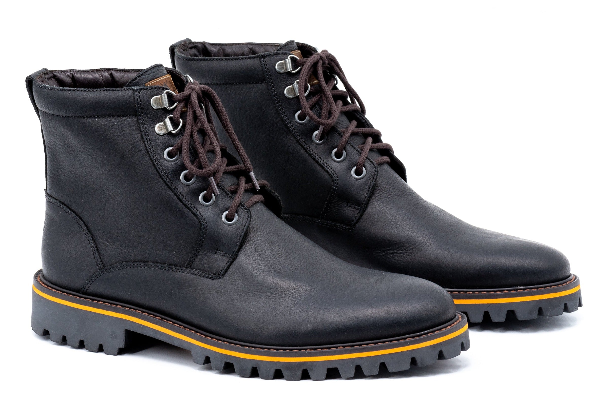 Bad Weather Saddle Leather Boots - Black