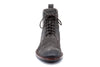 Everett Water Repellent Waxed Suede Leather Cap Toe Boots - Graphite - Front