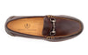 All American Saddle Leather Horse Bit Loafers - Walnut - insole