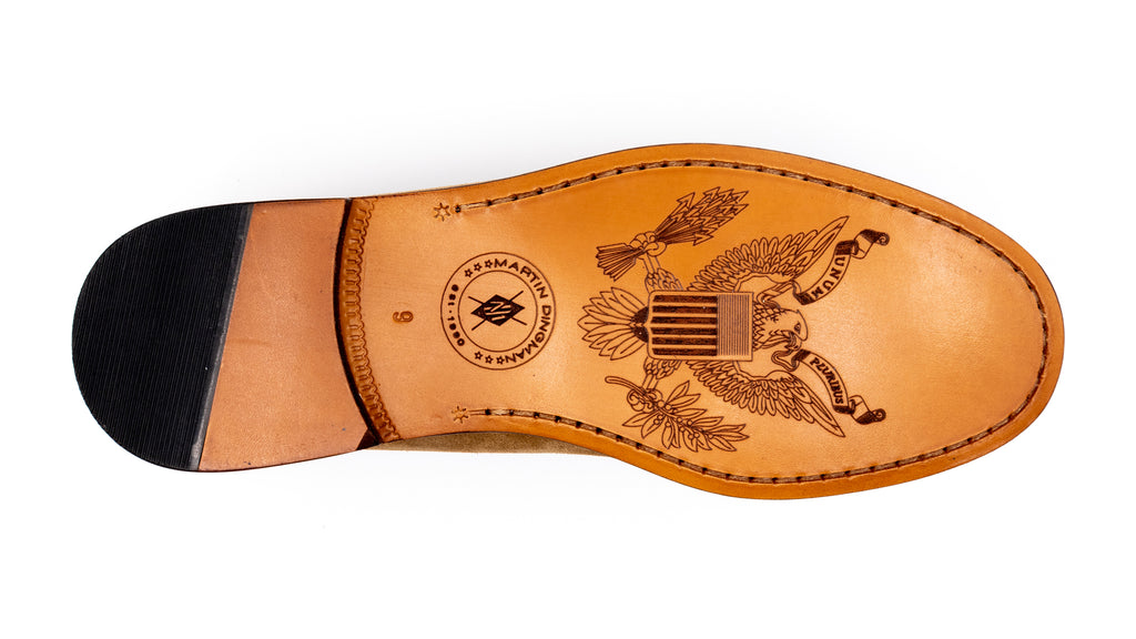 bald eagle design on bottom sole