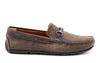 Bermuda Hand Buffed Pebble Grain Leather Horse Bit Loafers - Old Clay