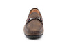 Bermuda Hand Buffed Pebble Grain Leather Horse Bit Loafers - Old Clay - Front