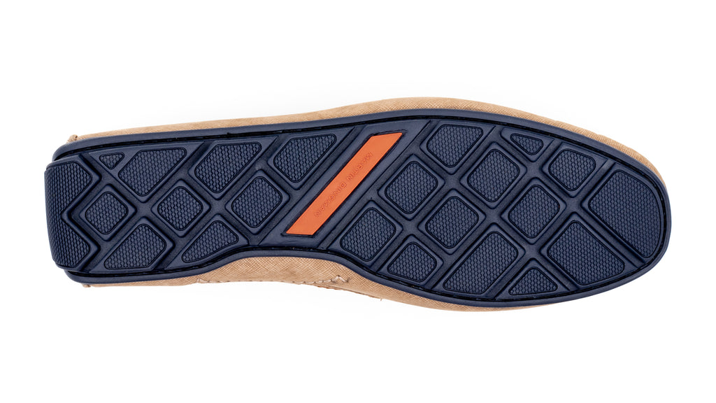 Bermuda Nubuck Braided Bit Loafers - Sand - bottom sole