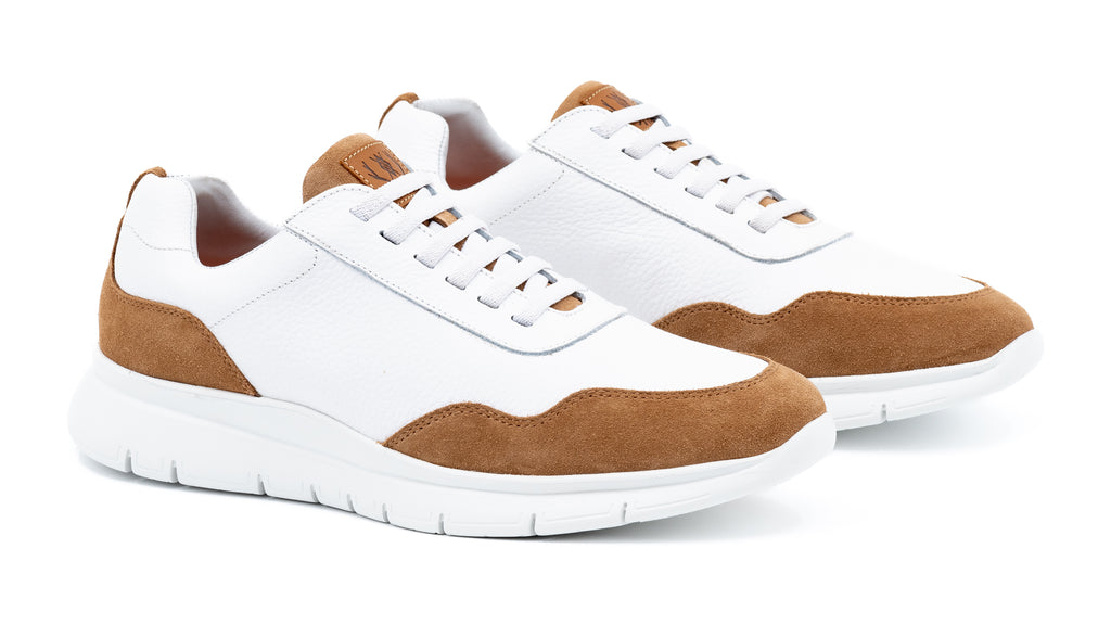 Madison Trainer Tumbled Glove Leather Sneakers - Cappuccino