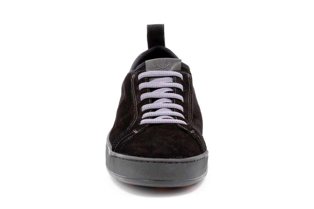 MD Signature Sheep Skin Suede Sneakers - Black