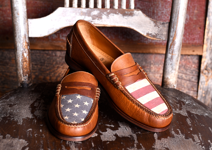 All American Saddle Leather Penny Loafers