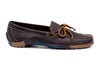 Bill Camp Moc Oiled Saddle Leather Bow Tie Loafers - Walnut - Side