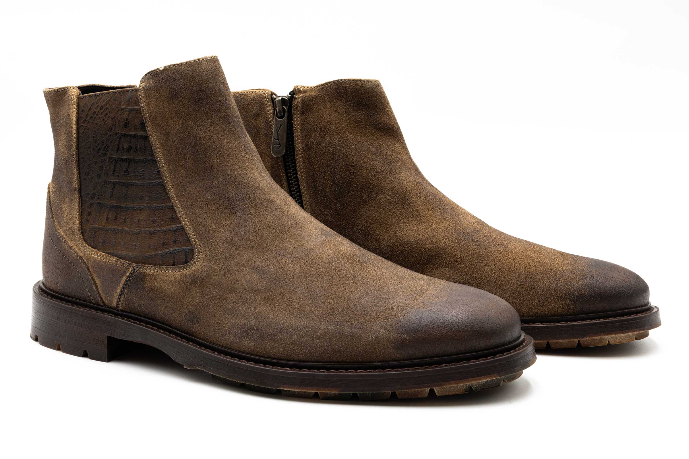 Martin Dingman Shoes Mens Size 11.5 Brown Suede Lace Up Chukka Boots Martin Dingman - Tuscan Brown Suede Chukka Boot | Mitchell  main image 2