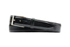 Smith 2 Buckle Coachman Leather Belt - Black