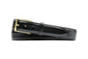 Smith 2 Buckle Coachman Leather Belt - Black