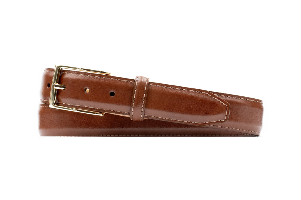 Smith 2 Buckle Coachman Leather Belt - Russet
