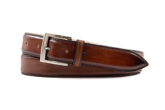 Firenze Italian Dress Calf Leather Belt - Whisky