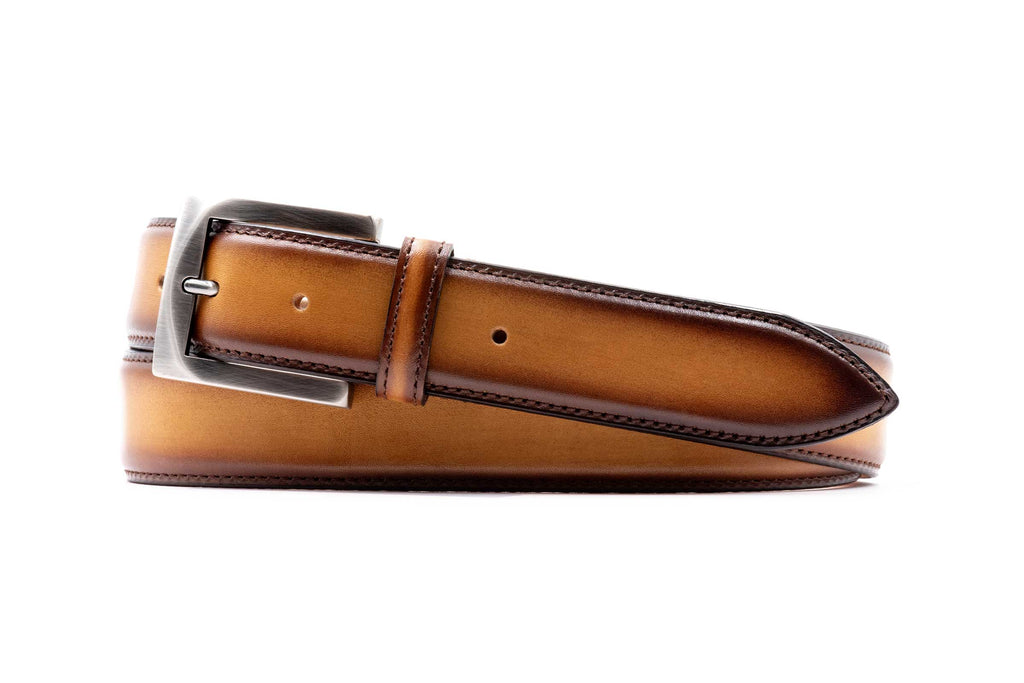 Firenze Italian Dress Calf Leather Belt - Bionda