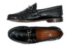 Jacob Genuine Alligator Horse Bit Loafers - Black