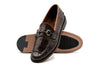 Jacob Genuine Alligator Horse Bit Loafers - Antique Chestnut