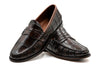 Jacob Genuine Alligator Penny Loafers - Antique Chestnut