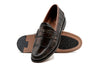 Jacob Genuine Alligator Penny Loafers - Antique Chestnut