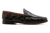 Jacob Genuine Alligator Penny Loafers - Antique Chestnut