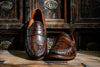 Jacob Genuine Alligator Penny Loafers - Antique Chestnut