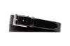 Luca Luxe Italian Calf Leather Belt - Black