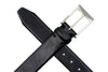 Luca Luxe Italian Calf Leather Belt - Black