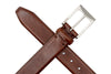 Luca Luxe Italian Calf Leather Belt - Chestnut