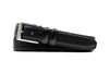 Lorenzo Luxe Bridle Leather Belt - Black