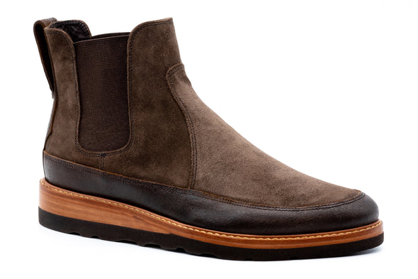Morgan Suede Chelsea Boots - Chocolate