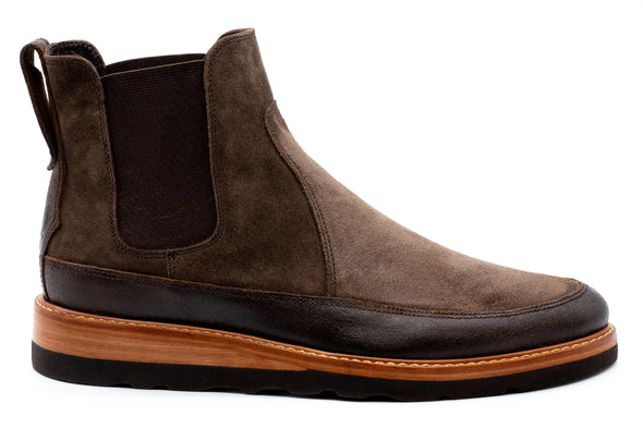 Morgan Suede Chelsea Boots - Chocolate