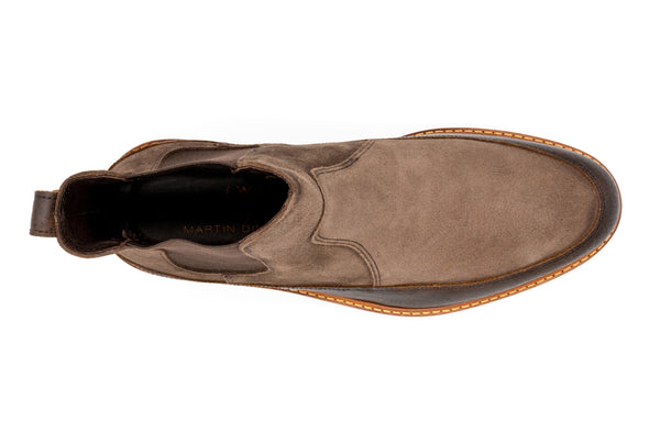 Morgan Suede Chelsea Boots - Chocolate